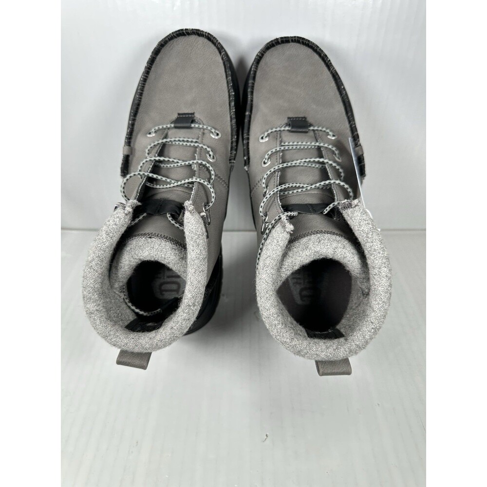 Size 9 Hey Dude Bradley Classic Tumbled Boots Shoe Men's Granite Grey NWT - Picture 6 of 8